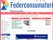 Tablet Screenshot of federconsumatori-torino.it
